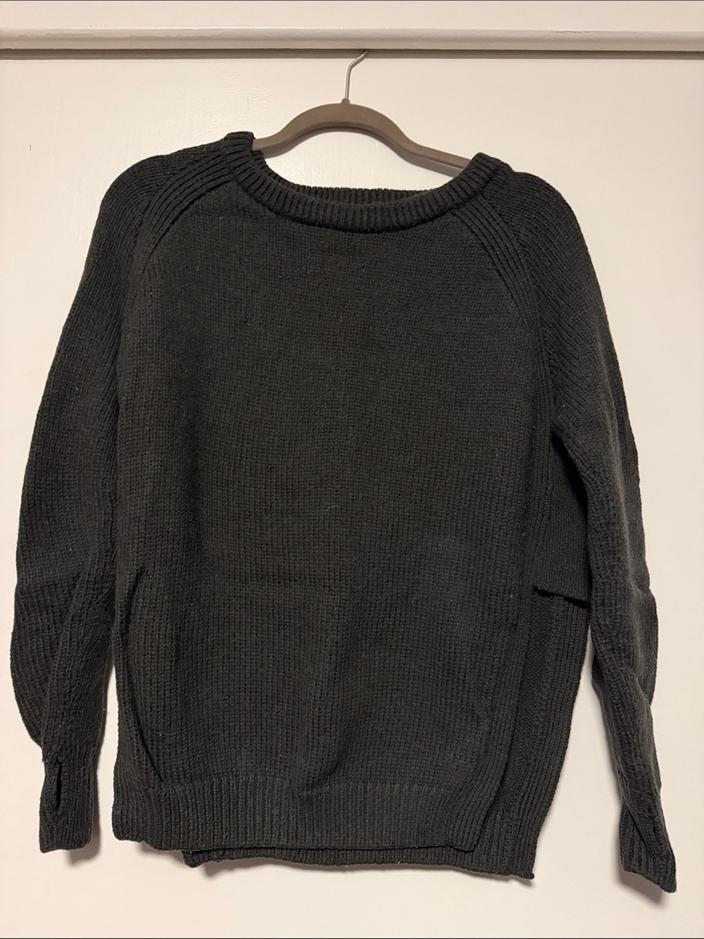 lululemon athletica Charcoal Crewneck Knit Sweater